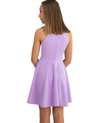  Girls' Textured Racerback Dress in Longer Length - Big Kid