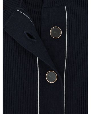 Button Front Long Sleeve Midi Dress