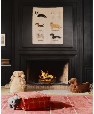 Lorena Canals Wouf Wouf Washable Rug Tartan Vintage Red 2'11"x3'11" Area Rug