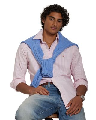 Classic Fit Striped Oxford Shirt