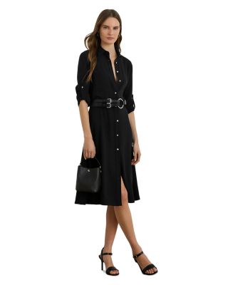 Double Faced Georgette Shirtdress