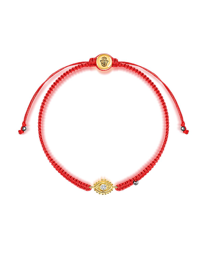 Karma And Luck Powerful Protection - Hematite Gold Evil Eye Red String Bracelet