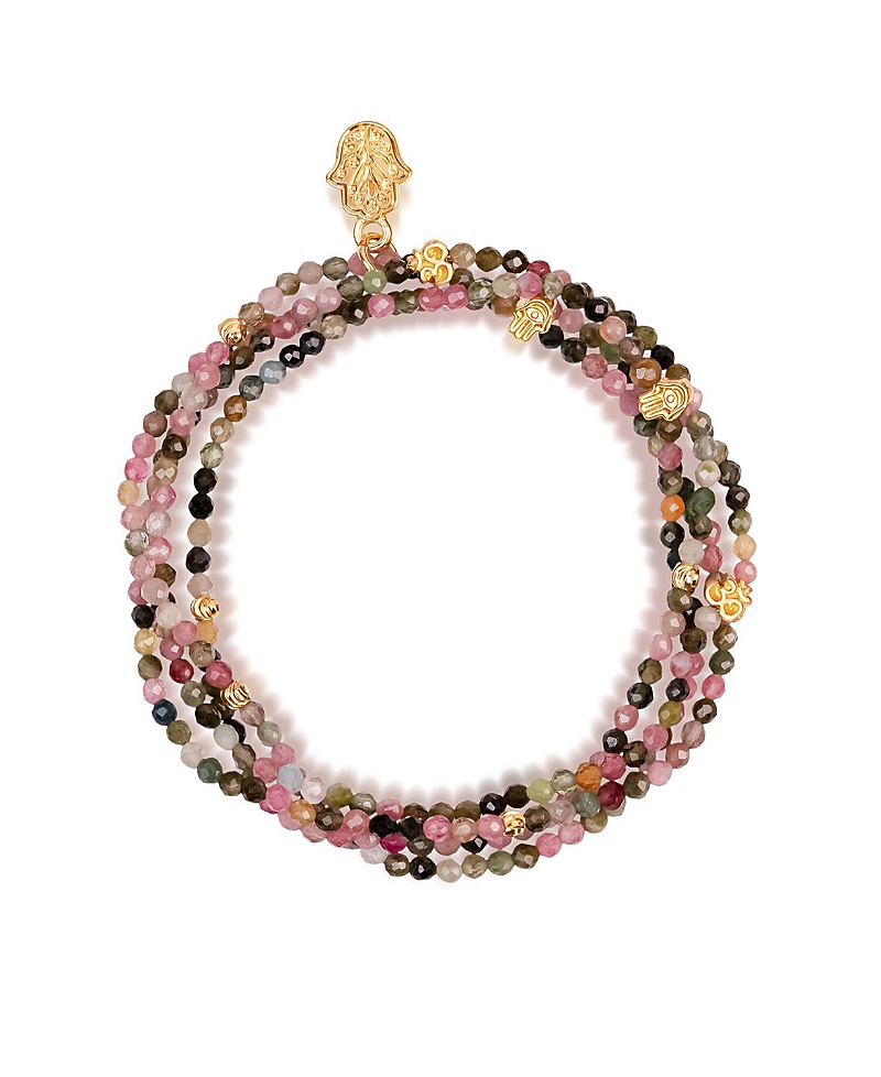 Karma And Luck Peace and Protection Tourmaline Wrap Bracelet