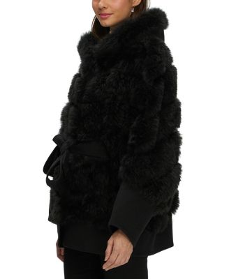  Shearling Lamb Parka with Whipstitch Trim