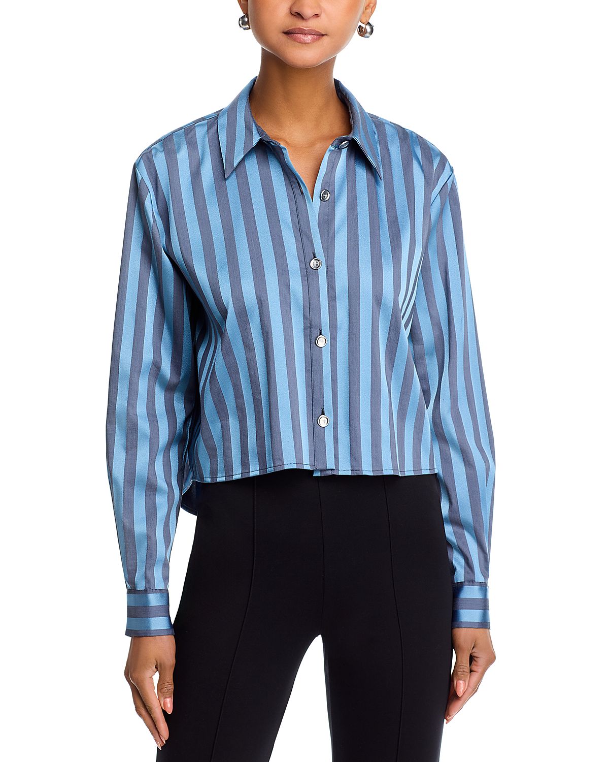 L'Agence Cosette Crop Shirt