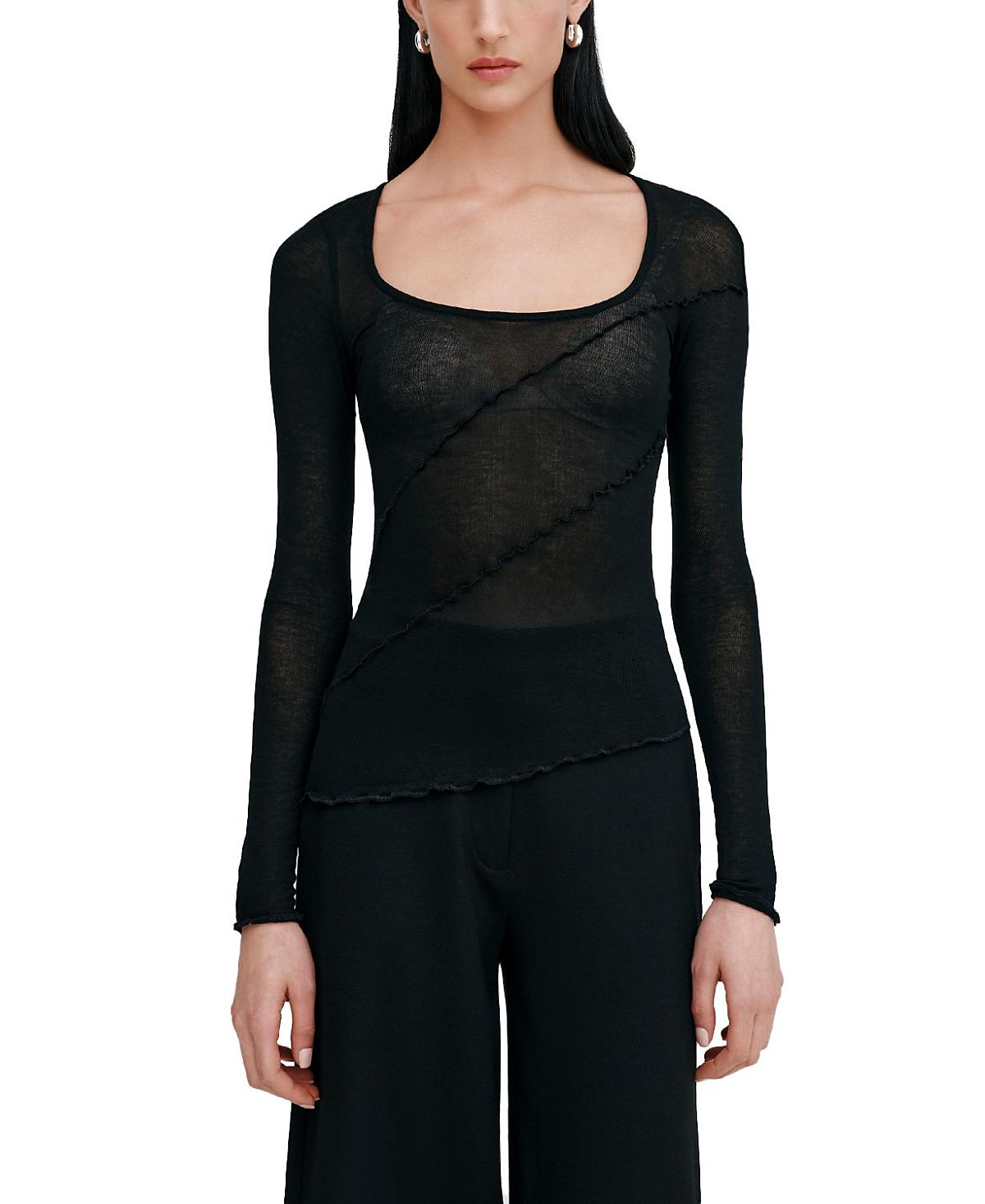Marcella Melody Sheer Top