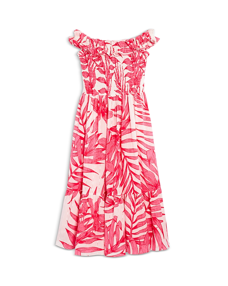 Poupette St. Barth Girls' Palm Leaf Dress - Little Kid, Big Kid