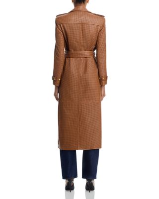 Baylee Leather Trench Coat