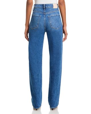 Stevie High Rise Straight Leg Jeans in Bonjour