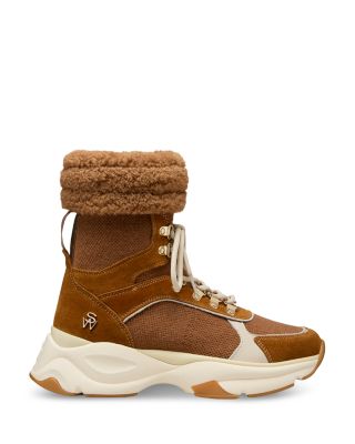 Women's Shearling High Top Hiking Boots