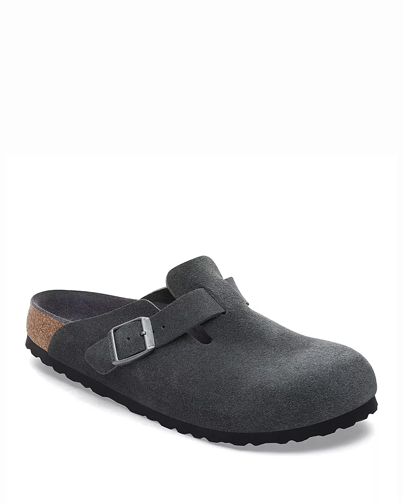 Birkenstock Men's Boston Clogs in Charcoal