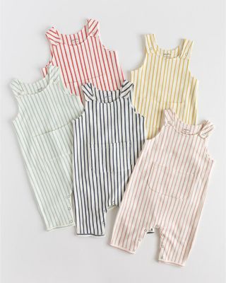 Unisex Striped Overall - Little Kid