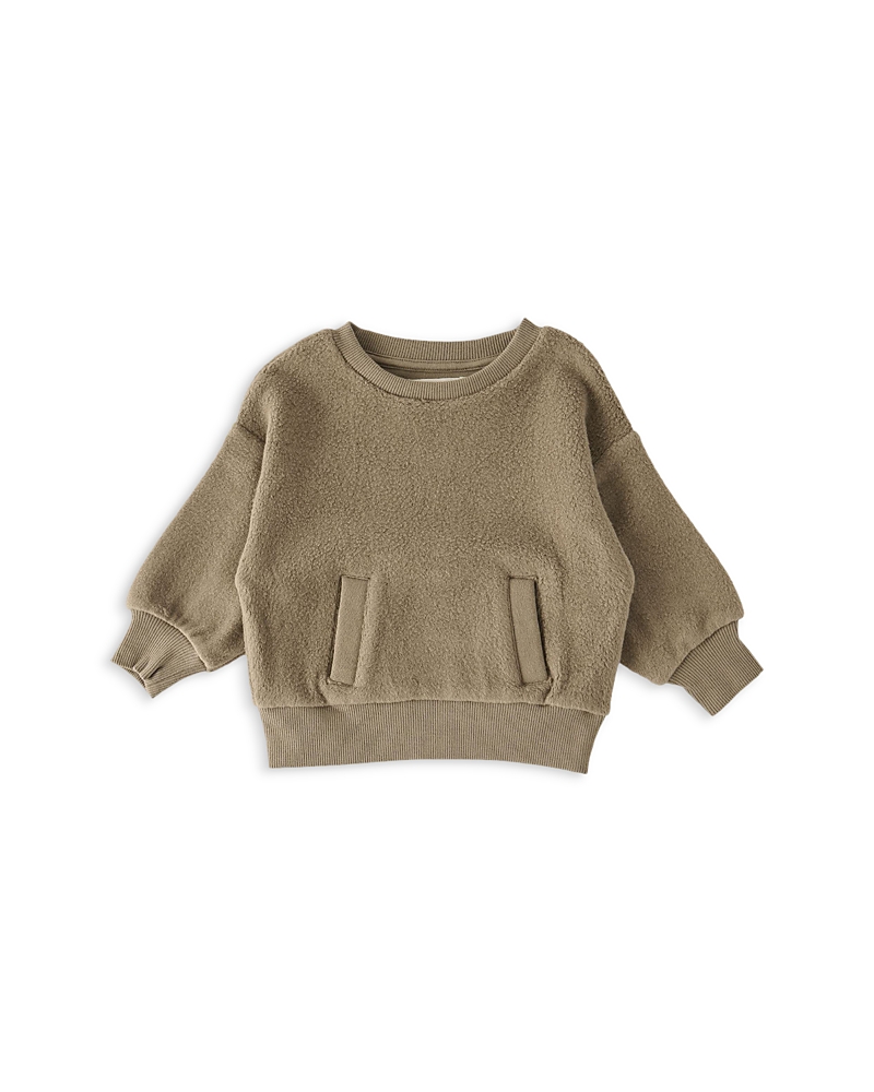 Pehr Unisex Teddy Fleece Dropped Shoulder Cotton Sweatshirt - Baby