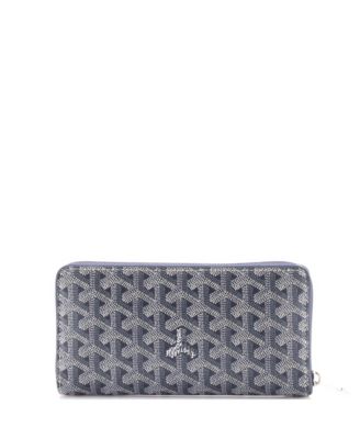   Matignon Zip Wallet Coated Canvas with Leather