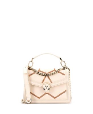  Small Serpenti Forever Top Handle Bag Whipstitched Leather