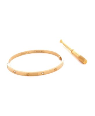  Small Love 6 Diamond Bracelet 18K Gold and Diamonds