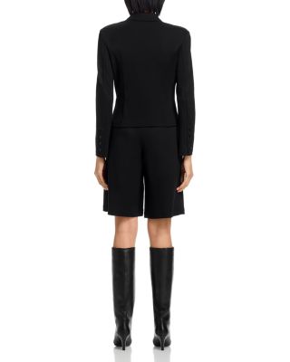 Akasha High Rise Pleated Bermuda Shorts