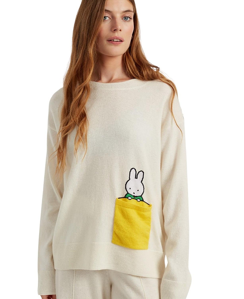 Chinti & Parker Women's Wool Cashmere Miffy Peek Pocket Sweater