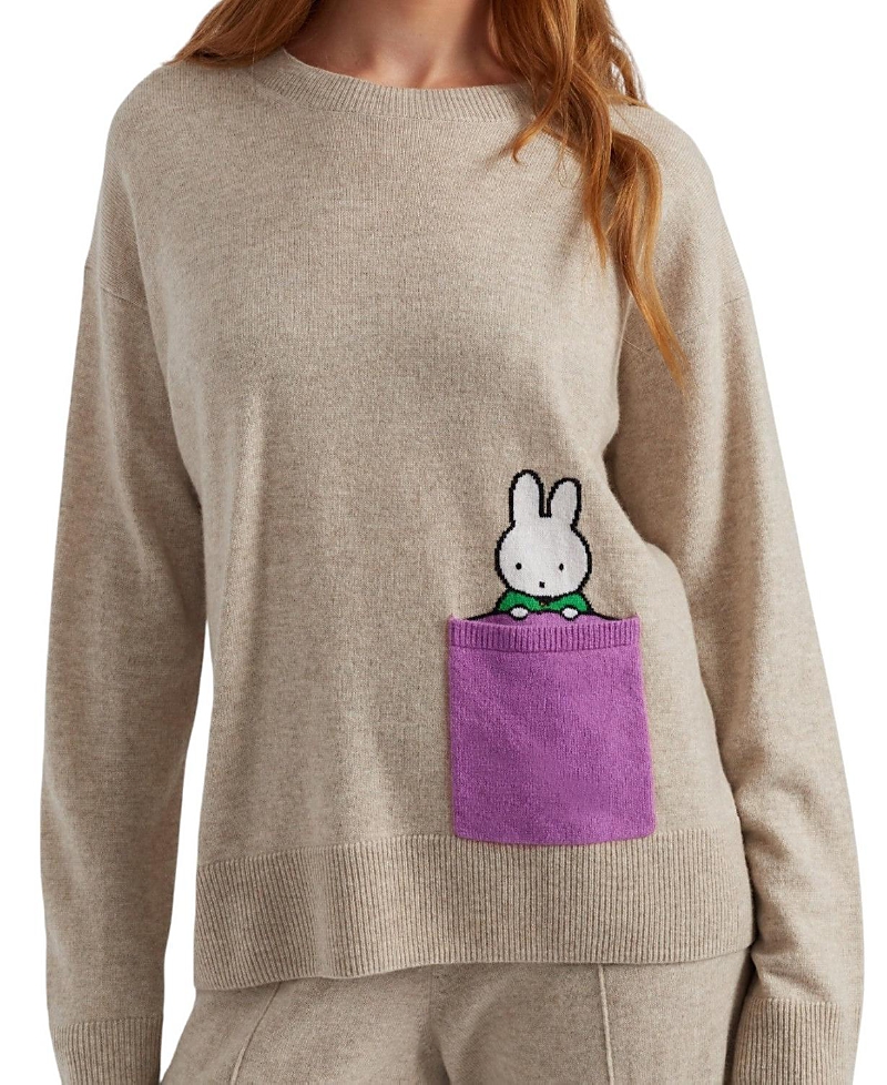 Chinti & Parker Women's Wool Cashmere Miffy Peek Pocket Sweater