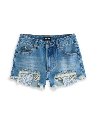 Girls' Malibu Distressed Denim Shorts - Big Kid