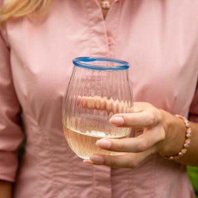 Nell Stemless Wine Glass - Watercress