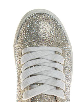 Girls' Glitzy Sparkly Rhinestones Sneakers - Toddler, Little Kid, Big Kid