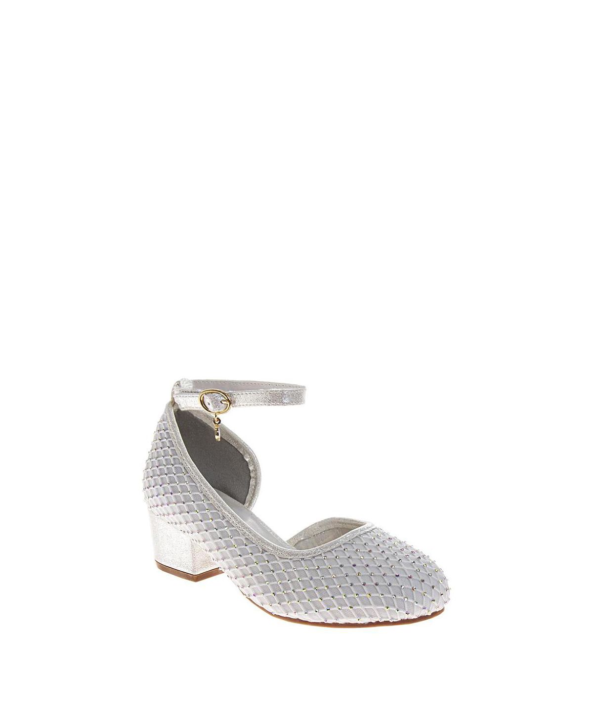 Badgley Mischka Girls' Sparkly Formal Texture Dress Sandals - Toddler, Little Kid, Big Kid