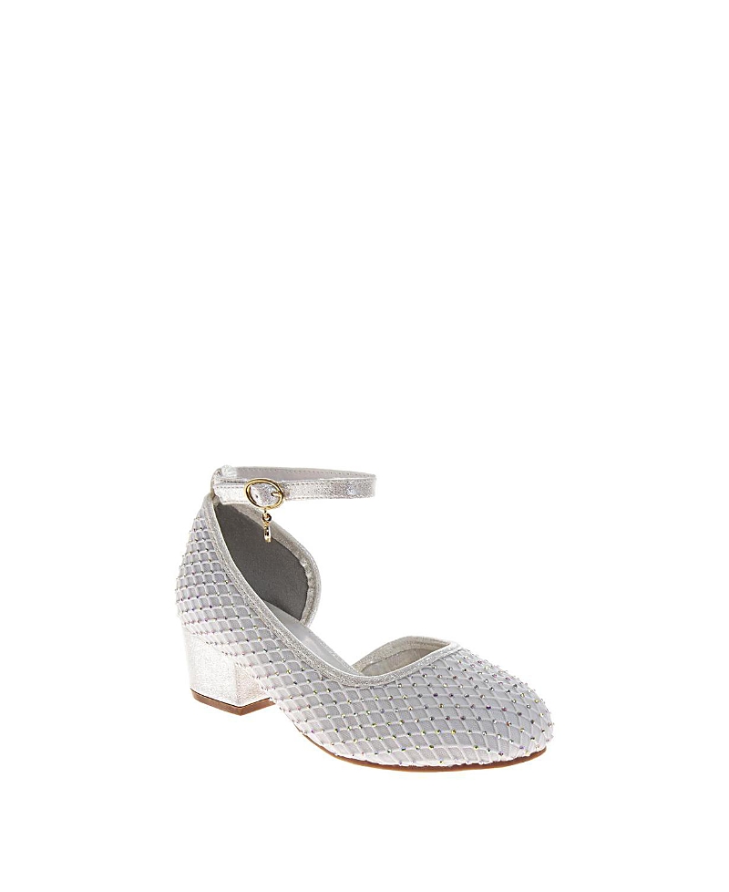 Badgley Mischka Girls' Sparkly Formal Texture Dress Sandals - Toddler, Little Kid, Big Kid