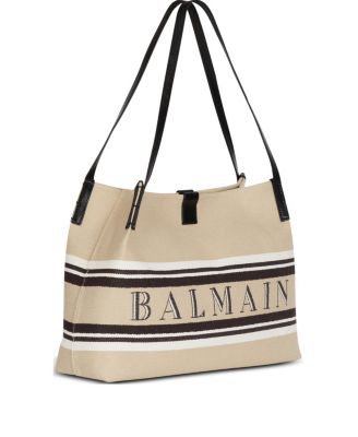  Medium Release Shopper Bag in Canvas and Calfskin