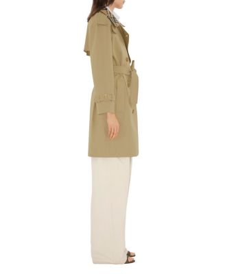 Mid-length Check Collar Castleford Trench Coat