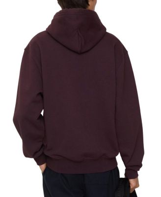  Check Label Cotton Hoodie