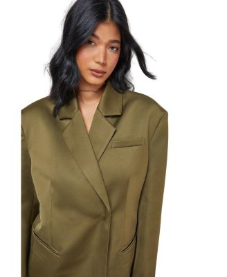Premium Satin Oversized Blazer