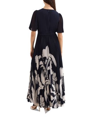 Abigail Pleated Wrap Dress