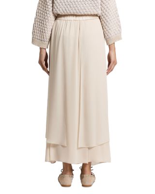 Paneled Pull On Skirt