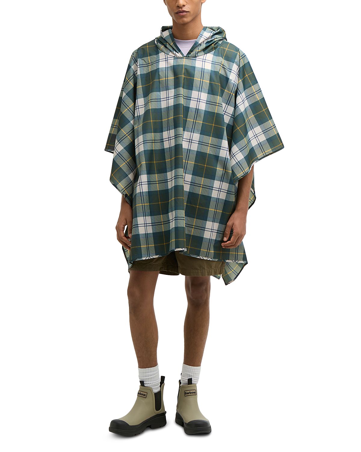 Barbour Tartan Hooded Poncho