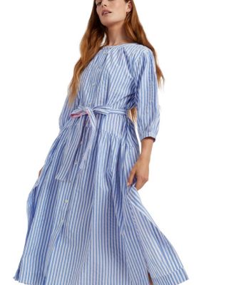  Women s Cotton Oxford Stripe Dress