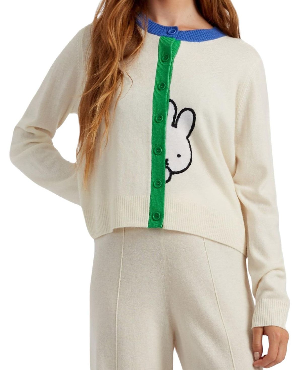 Chinti & Parker Women's Wool Cashmere Miffy Peek Placket Sweater