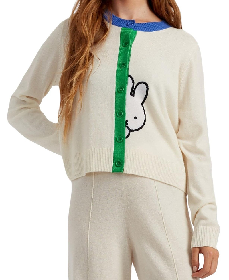 Chinti & Parker Women's Wool Cashmere Miffy Peek Placket Sweater