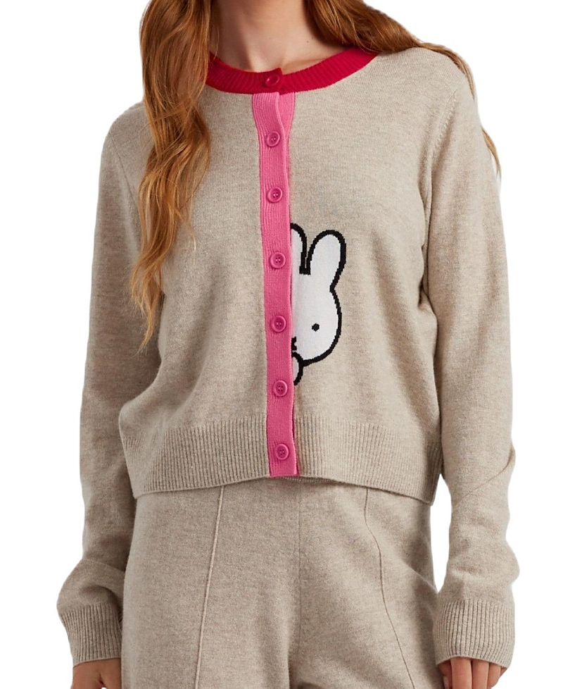 Chinti & Parker Women's Wool Cashmere Miffy Peek Placket Sweater