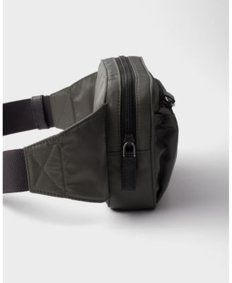 Re-Nylon and Saffiano Leather Belt Bag