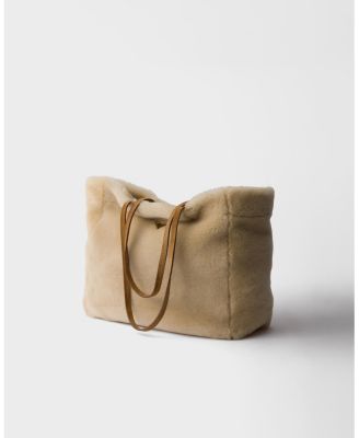 Large Shearling Tote Bag