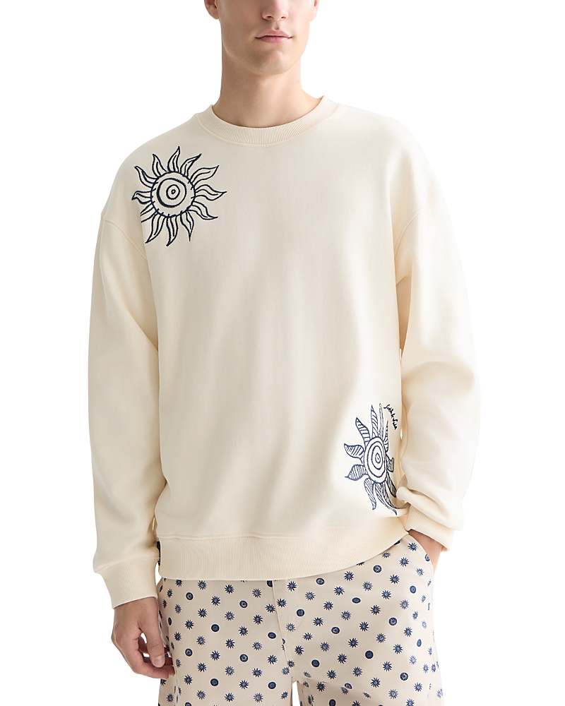 Scotch & Soda Embroidered Relaxed Fit Sweatshirt