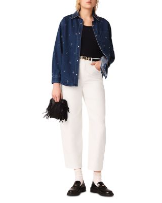 Rhinestone Denim Shirt