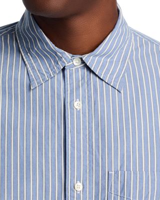 Long Sleeve Stripe Poplin Shirt