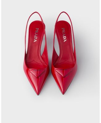  Women's Patent Leather Slingback Pumps