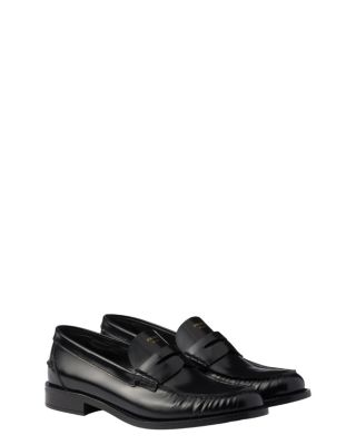  Women's Brushed Leather Loafers