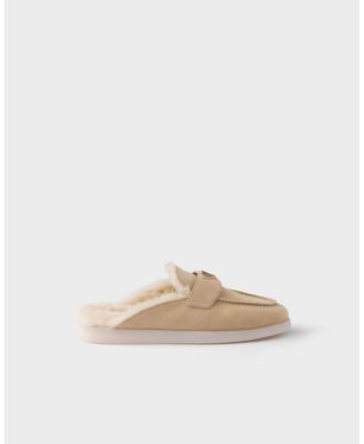 Women's Suede and Shearling Mules