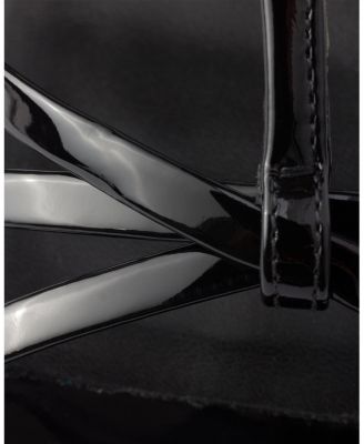  Women's Patent Leather Wedge Sandals