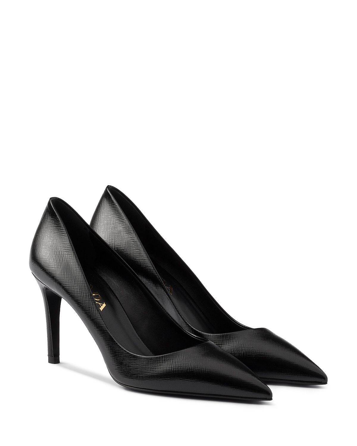 Prada Women's Patent Saffiano Leather Pumps
