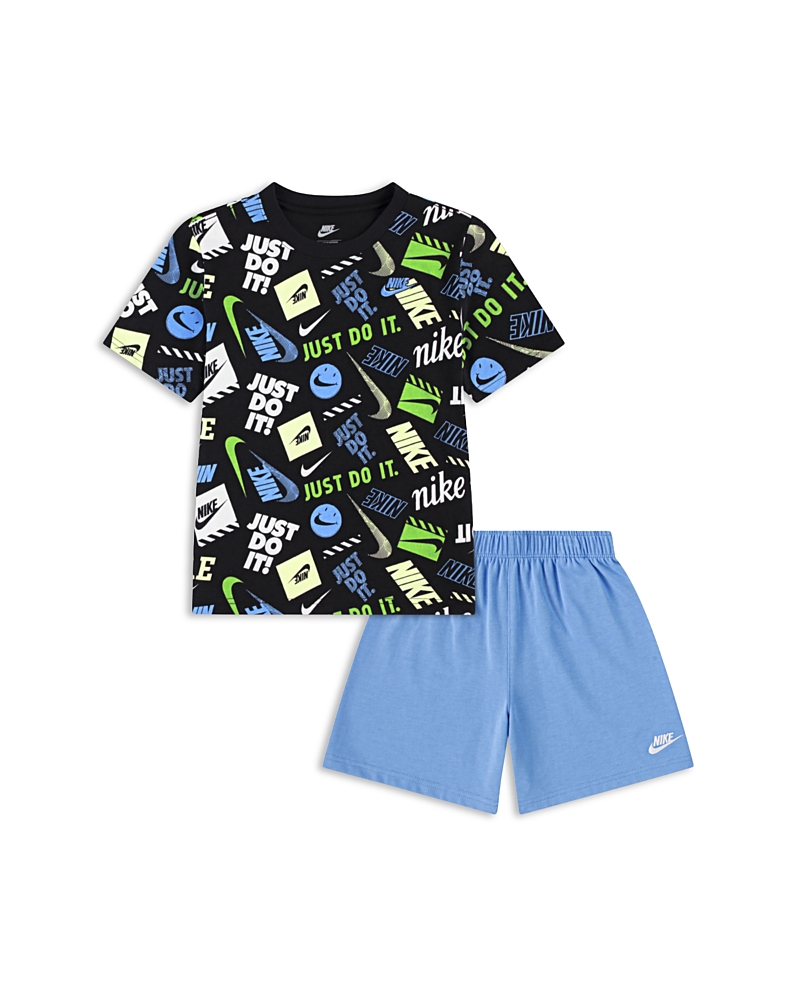 Nike Boys' Sportswear Printed Tee & Shorts Set - Little Kid